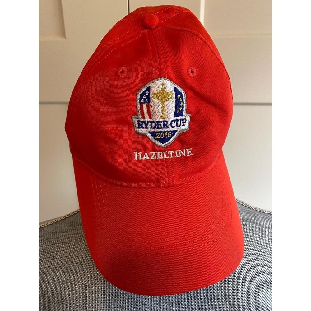 2016 Ryder Cup Hazeltine Baseball Cap Hat Adjustable Orange Golf